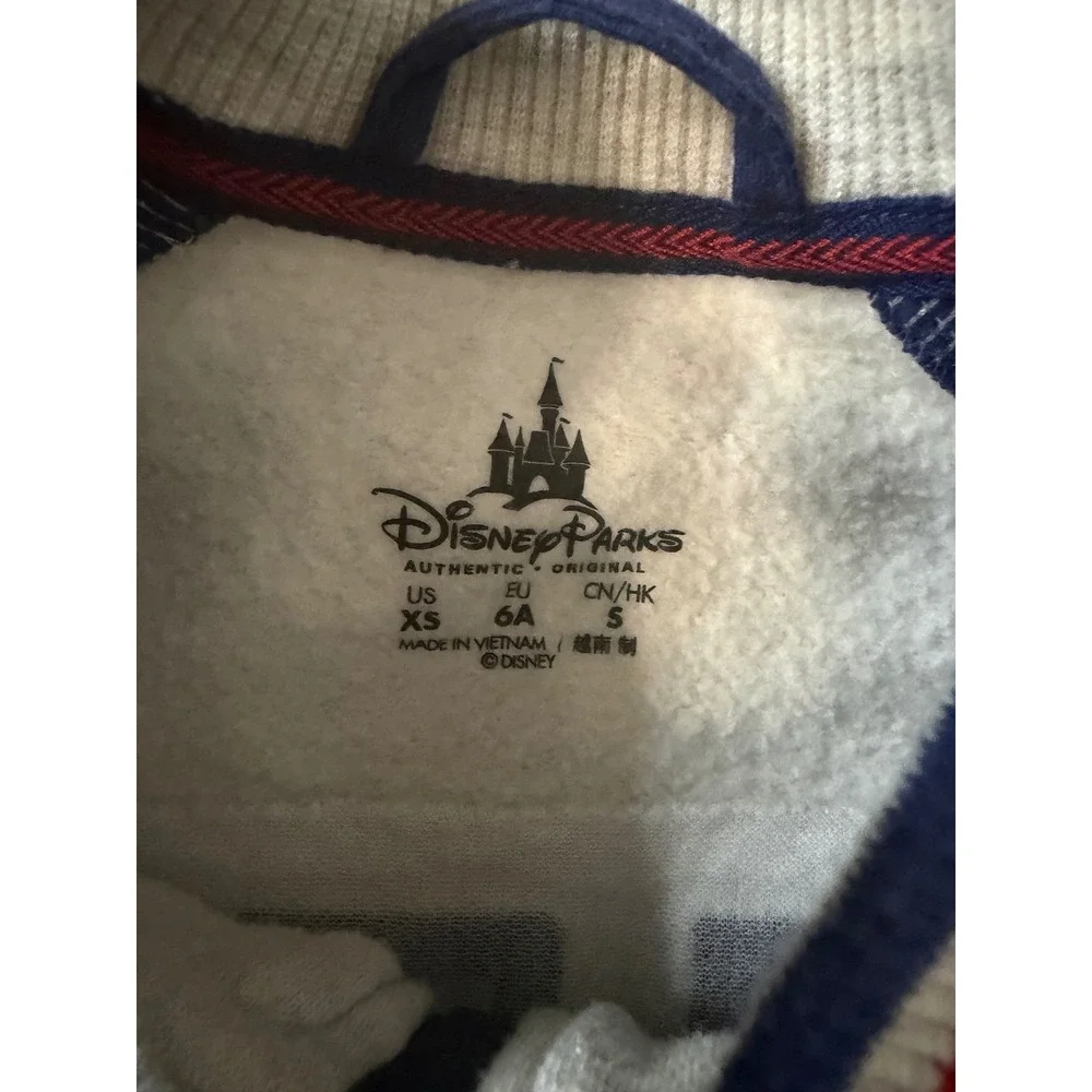 Disney Parks Disneyland Resort Mickey Mouse Varsity Bomber‎ Jacket Gray Blue XS